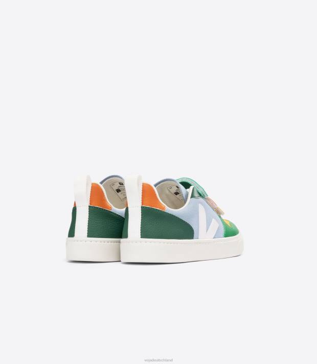Schuhe VHJD359 Kinder Veja V-10 Wildleder Multico Steel