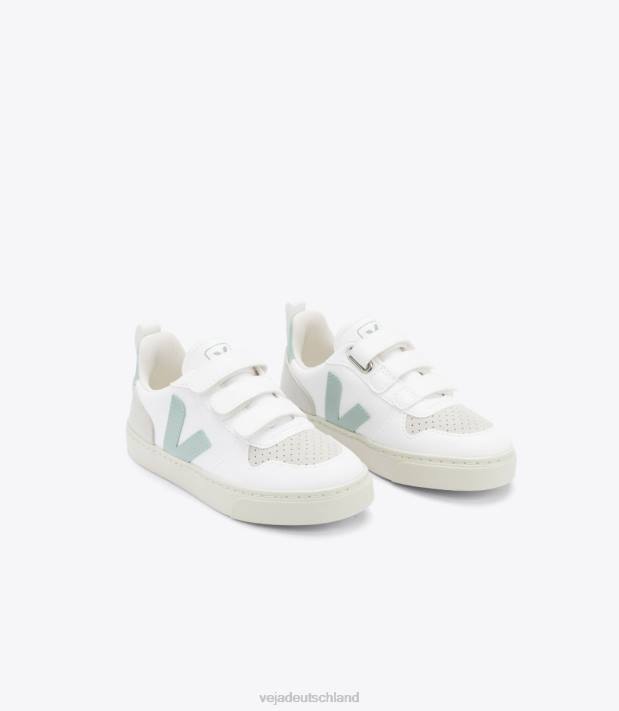 Schuhe VHJD360 Kinder Veja v-10 cwl weißer Matcha