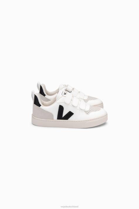 Schuhe VHJD361 Kinder Veja v-10 cwl weiß schwarz