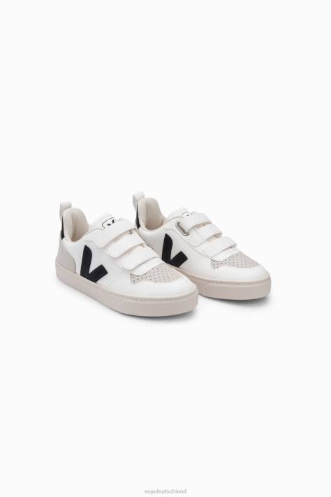 Schuhe VHJD361 Kinder Veja v-10 cwl weiß schwarz