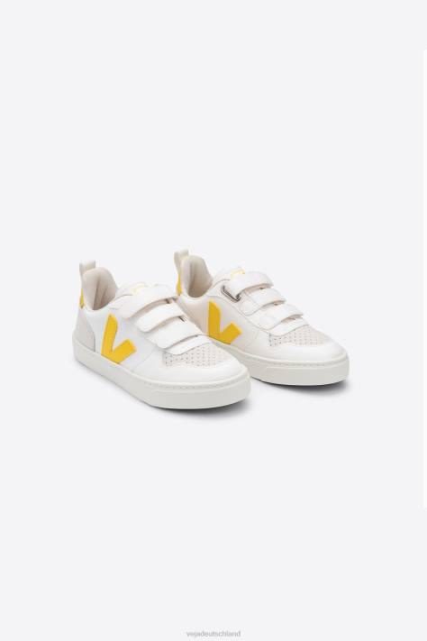 Schuhe VHJD362 Kinder Veja V-10 CWL White Tonic