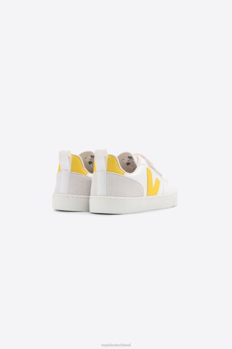 Schuhe VHJD362 Kinder Veja V-10 CWL White Tonic