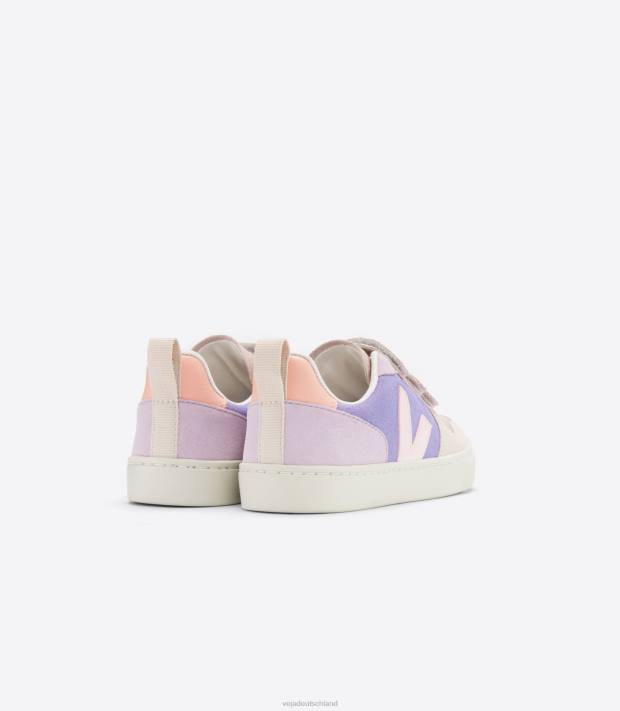 Schuhe VHJD372 Kinder Veja V-10 Wildleder Multico Lavande