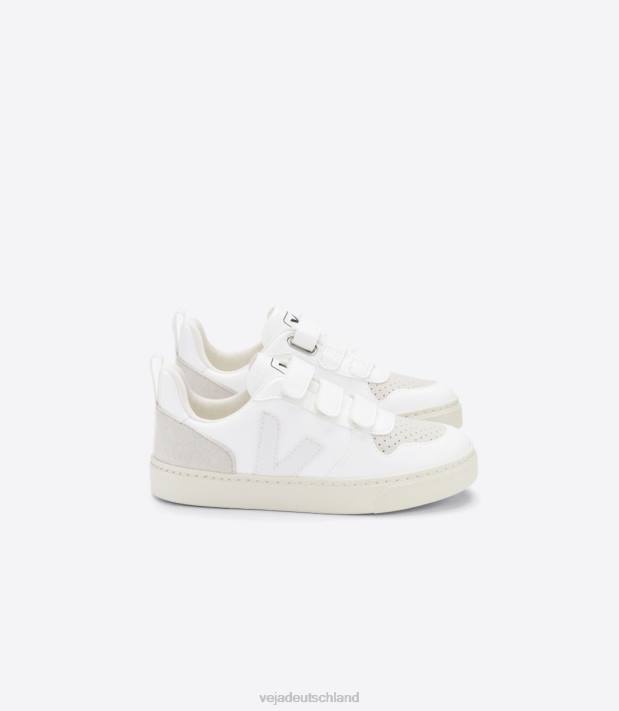 Schuhe VHJD373 Kinder Veja v-10 cwl weiß natur