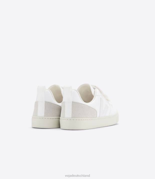 Schuhe VHJD373 Kinder Veja v-10 cwl weiß natur
