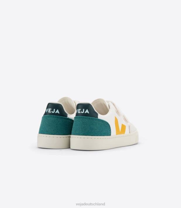 Schuhe VHJD308 Kinder Veja V-12 Chromfreies Leder Multico Brittany