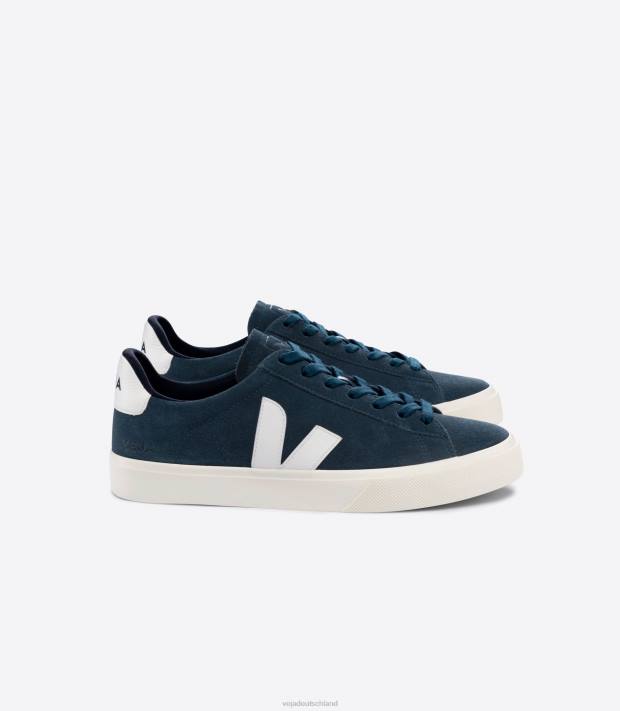 Schuhe VHJD11 Männer Veja Campo Wildleder Nautico weiß