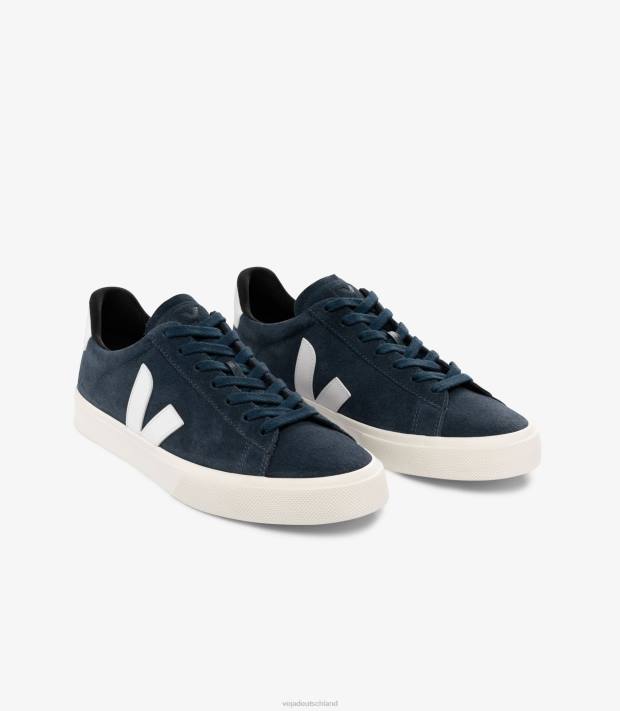 Schuhe VHJD11 Männer Veja Campo Wildleder Nautico weiß