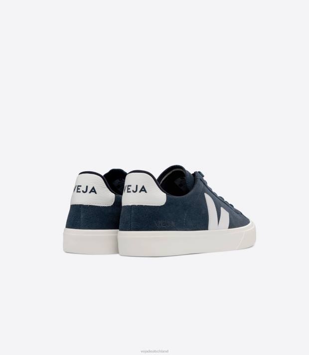 Schuhe VHJD11 Männer Veja Campo Wildleder Nautico weiß