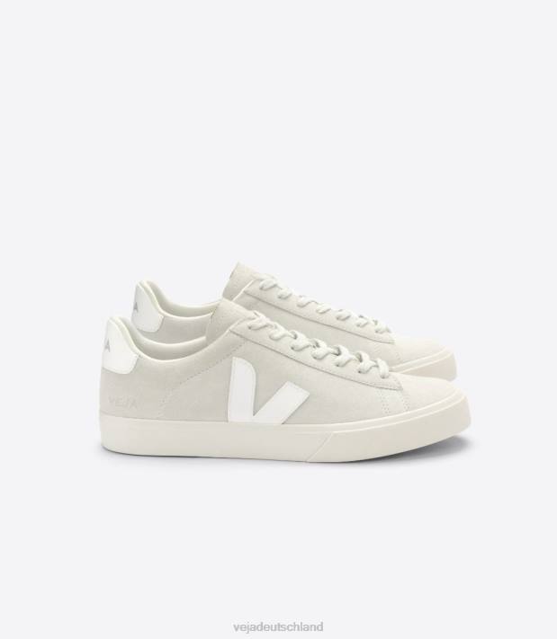 Schuhe VHJD9 Männer Veja Campo Wildleder naturweiß