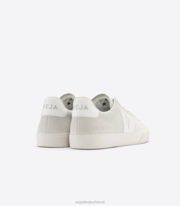 Schuhe VHJD9 Männer Veja Campo Wildleder naturweiß