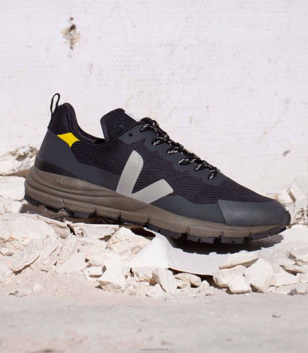 Schuhe VHJD124 Männer Veja Dekkan Alveomesh Black Oxford Grey Tonic