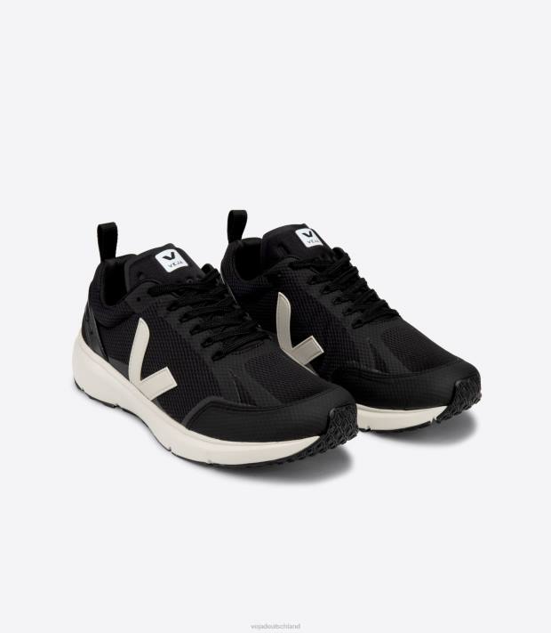 Schuhe VHJD187 Männer Veja Kondor 2 alveomesh schwarzer Pierre