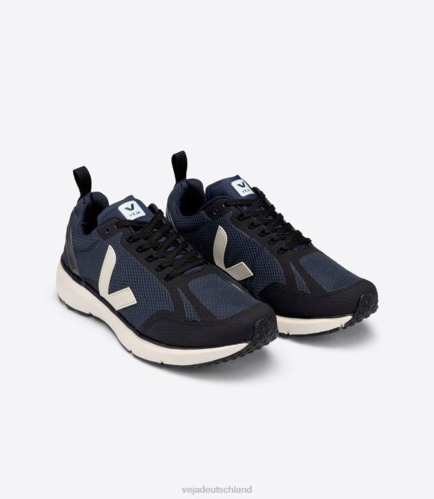 Schuhe VHJD188 Männer Veja Condor 2 Alveomesh Nautico Pierre Schwarz