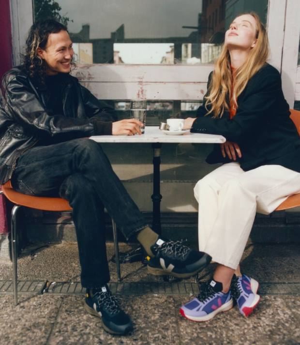 Schuhe VHJD192 Männer Veja Kondor 2 Alveomesh lila ultraviolett