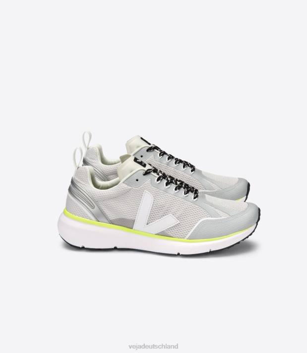 Schuhe VHJD194 Männer Veja Condor 2 Alveomesh hellgrau silber