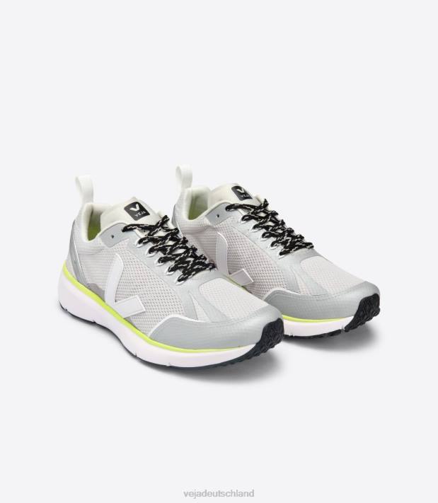 Schuhe VHJD194 Männer Veja Condor 2 Alveomesh hellgrau silber