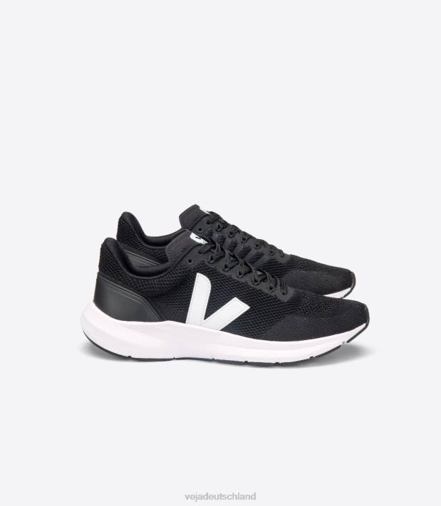 Schuhe VHJD204 Männer Veja Marlin V-Strick schwarz weiß