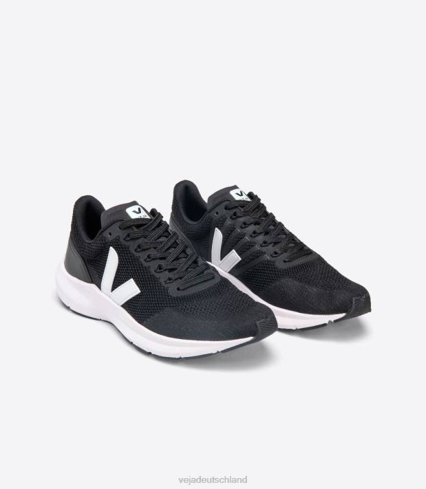 Schuhe VHJD204 Männer Veja Marlin V-Strick schwarz weiß