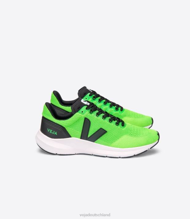 Schuhe VHJD206 Männer Veja Marlin V-Strick Vert Fluo Black
