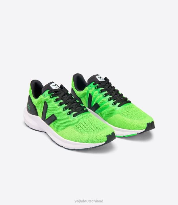 Schuhe VHJD206 Männer Veja Marlin V-Strick Vert Fluo Black