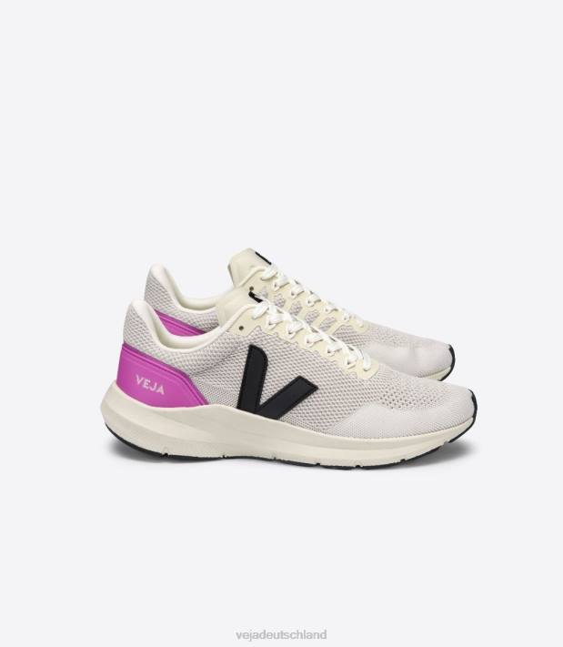 Schuhe VHJD211 Männer Veja Marlin V-Strick Kreideschwarz Ultraviolett