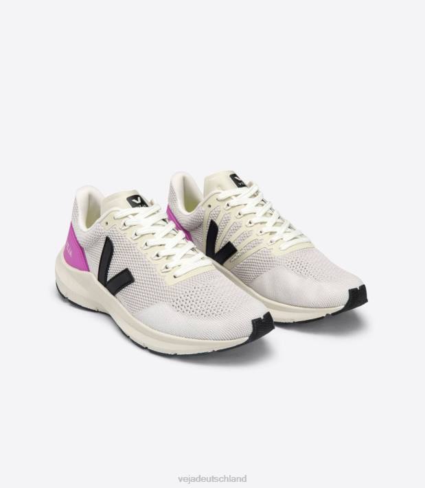 Schuhe VHJD211 Männer Veja Marlin V-Strick Kreideschwarz Ultraviolett