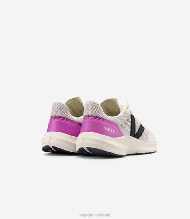 Schuhe VHJD211 Männer Veja Marlin V-Strick Kreideschwarz Ultraviolett