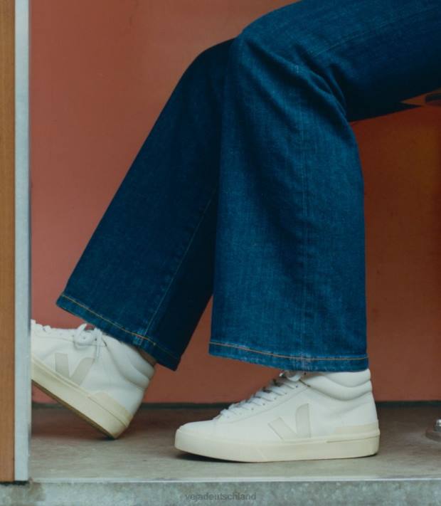 Schuhe VHJD75 Männer Veja Minotaurus chromfreies Leder, weiße Pierre-Butter