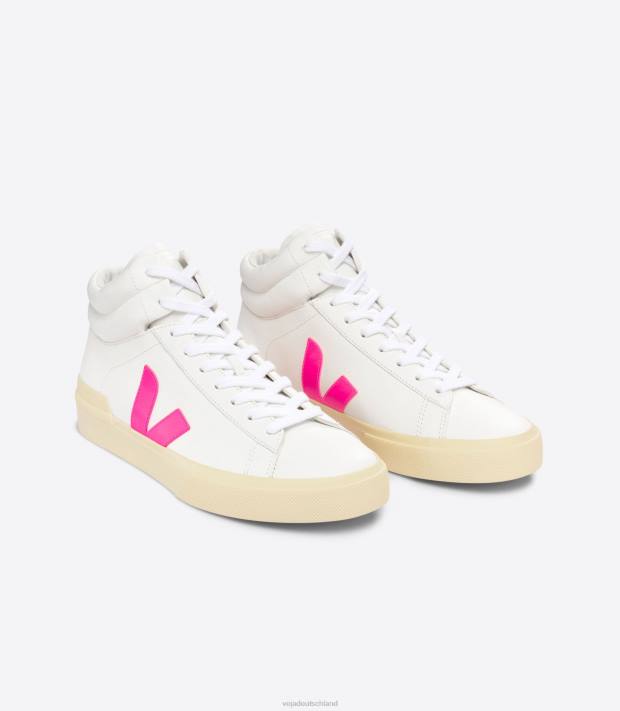 Schuhe VHJD77 Männer Veja Minotaurus chromfreies Leder, weiße Sari-Butter