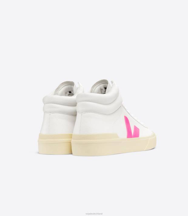 Schuhe VHJD77 Männer Veja Minotaurus chromfreies Leder, weiße Sari-Butter