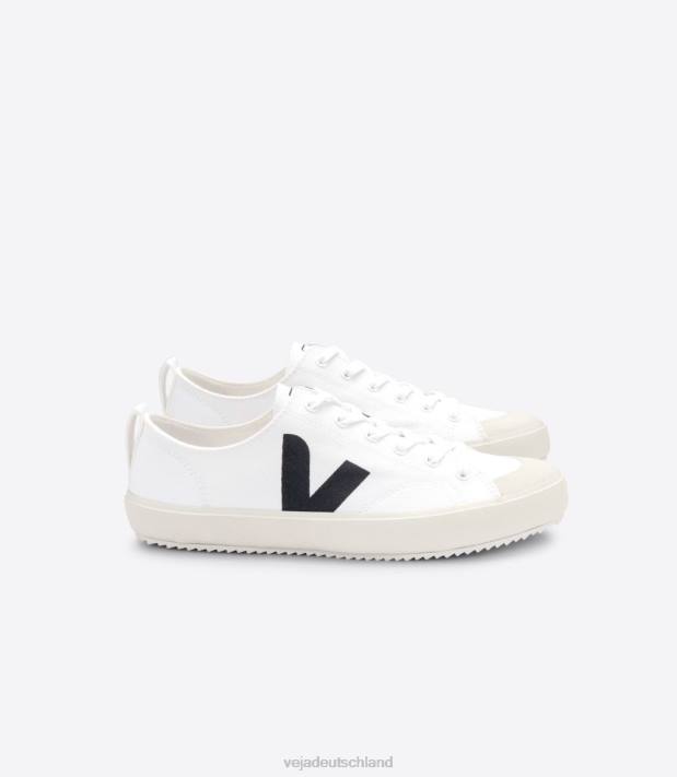 Schuhe VHJD150 Männer Veja Nova Canvas weiß schwarz
