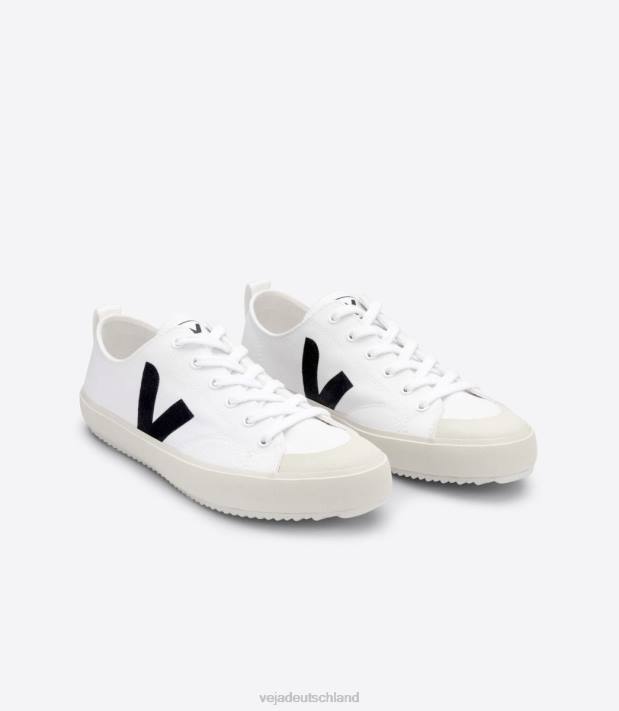 Schuhe VHJD150 Männer Veja Nova Canvas weiß schwarz