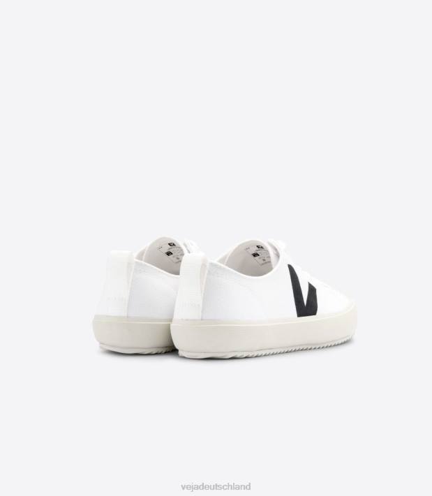 Schuhe VHJD150 Männer Veja Nova Canvas weiß schwarz