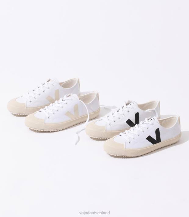 Schuhe VHJD150 Männer Veja Nova Canvas weiß schwarz