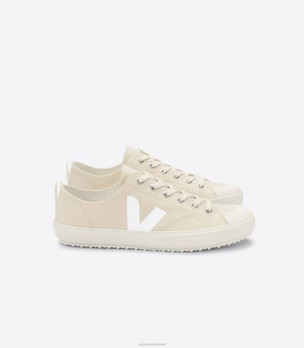Schuhe VHJD154 Männer Veja Nova Canvas Areia weiß