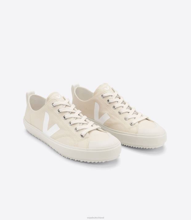 Schuhe VHJD154 Männer Veja Nova Canvas Areia weiß