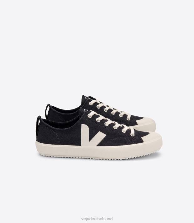 Schuhe VHJD156 Männer Veja Nova Canvas schwarzer Pierre