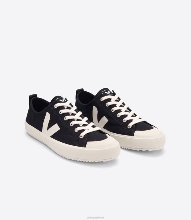 Schuhe VHJD156 Männer Veja Nova Canvas schwarzer Pierre