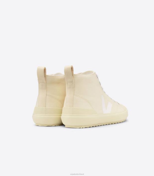 Schuhe VHJD162 Männer Veja Nova HT Canvas Butterweiße Buttersohle