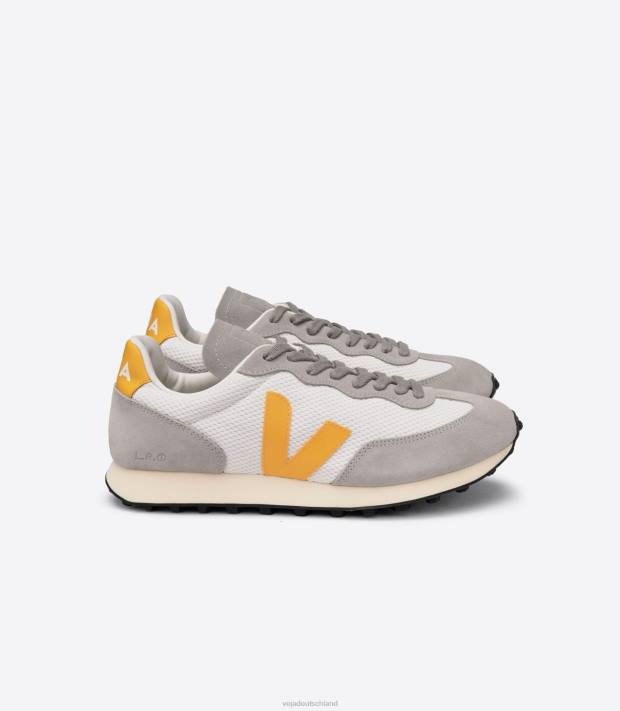 Schuhe VHJD103 Männer Veja Rio Branco Alveomesh Kies Ouro
