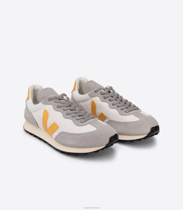 Schuhe VHJD103 Männer Veja Rio Branco Alveomesh Kies Ouro