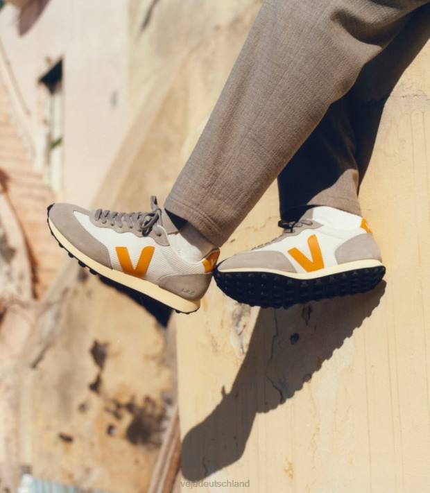 Schuhe VHJD103 Männer Veja Rio Branco Alveomesh Kies Ouro