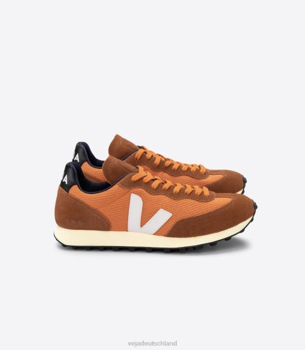 Schuhe VHJD104 Männer Veja Rio Branco Alveomesh Kürbis weiß