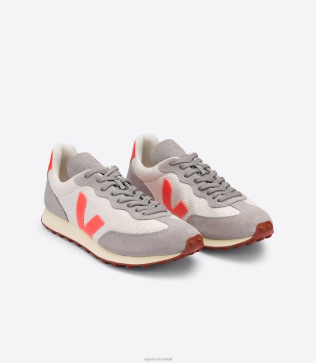 Schuhe VHJD106 Männer Veja Rio Branco Hexamesh Kies orange grau