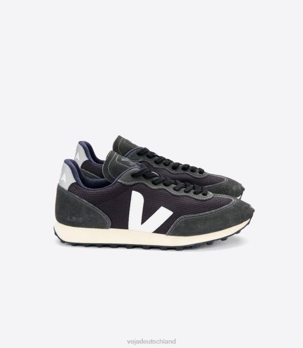 Schuhe VHJD94 Männer Veja Rio Branco Alveomesh Schwarz Weiß Oxford Grau