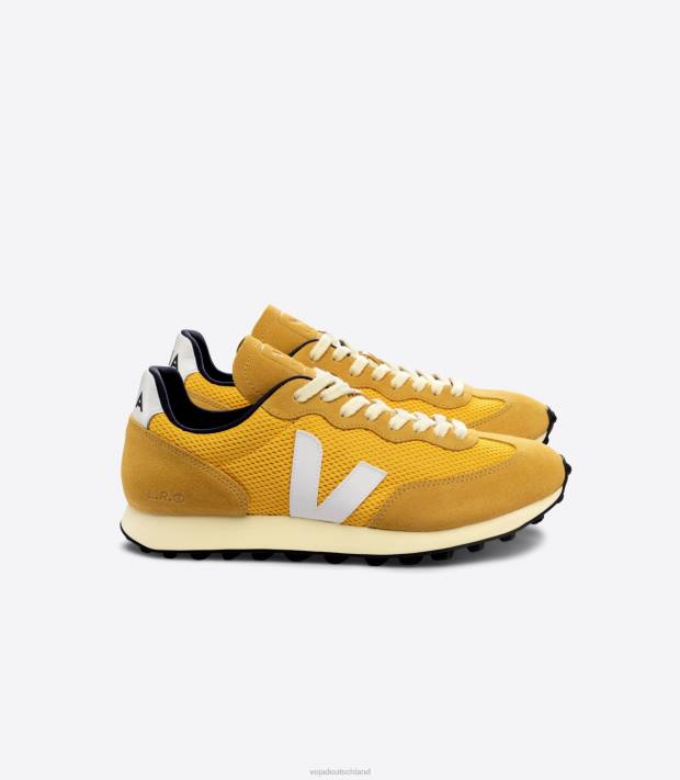 Schuhe VHJD97 Männer Veja Rio Branco Alveomesh Ouro Weiß