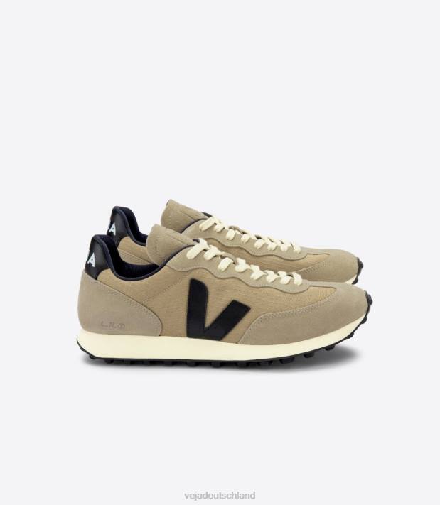 Schuhe VHJD98 Männer Veja Rio Branco Ripstop Dune Black