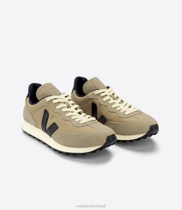 Schuhe VHJD98 Männer Veja Rio Branco Ripstop Dune Black