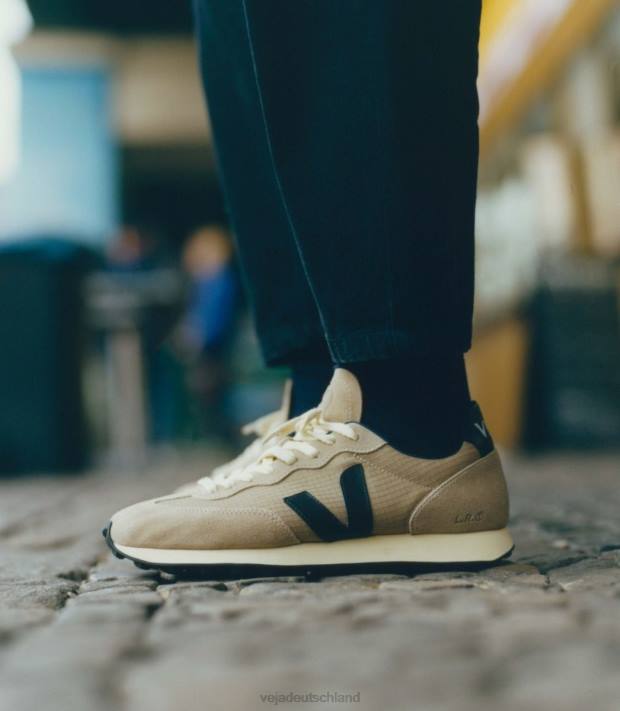 Schuhe VHJD98 Männer Veja Rio Branco Ripstop Dune Black